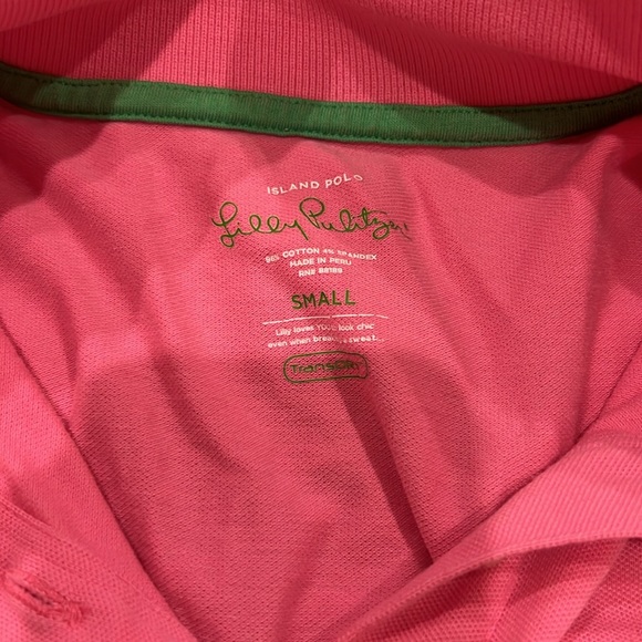 Pink performance polo. - Picture 2 of 2